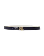 Lauren Ralph Lauren двустранен дамски колан от кожа тъмносин 412P10210