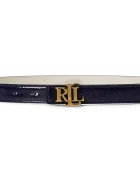 Lauren Ralph Lauren двустранен дамски колан от кожа тъмносин 412P10210