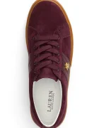 Lauren Ralph Lauren Janson II маратонки дамски от велур бордо 802868344010