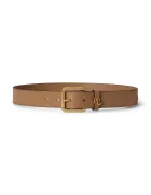 Lauren Ralph Lauren колан дамски от кожа бежов 412968765