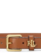 Lauren Ralph Lauren колан дамски от кожа кафяв 412968763