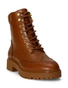 Lauren Ralph Lauren Кожени боти Alysn Lup Pr в кафяво с равна подметка 802977885001