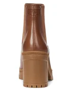 Lauren Ralph Lauren Кожени боти челси Cailie в кафяво с дебел ток 802937825002