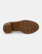 Lauren Ralph Lauren Кожени боти челси Cailie в кафяво с дебел ток 802937825002