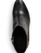 Lauren Ralph Lauren Кожени боти Kenndi Bt Hl в черно с дебел ток 802980065001