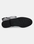 Lauren Ralph Lauren Кожени боти Tasha Mid в черно с равна подметка 802P06251001