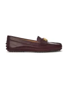 Lauren Ralph Lauren Кожени мокасини Barnsbury в бордо с равна подметка 802P04390002