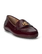 Lauren Ralph Lauren Кожени мокасини Barnsbury в бордо с равна подметка 802P04390002