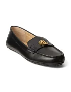 Lauren Ralph Lauren Кожени мокасини Barnsbury в черно с равна подметка 802P09040001
