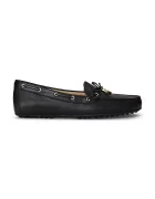 Lauren Ralph Lauren Кожени мокасини Wylie в черно с равна подметка 802967751001