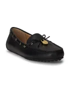 Lauren Ralph Lauren Кожени мокасини Wylie в черно с равна подметка 802967751001