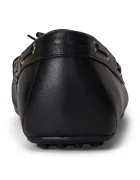 Lauren Ralph Lauren Кожени мокасини Wylie в черно с равна подметка 802967751001