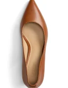 Lauren Ralph Lauren Кожени обувки с тънък ток Adrienne в кафяво с нисък ток 802P09030002