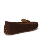 Lauren Ralph Lauren мокасини дамски от велур Barnsbury кафяви 802821629038