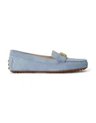 Lauren Ralph Lauren мокасини дамски от велур Barnsbury сини 802821629034