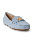Lauren Ralph Lauren мокасини дамски от велур Barnsbury сини 802821629034