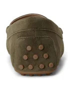 Lauren Ralph Lauren мокасини дамски от велур Barnsbury зелени 802821629036