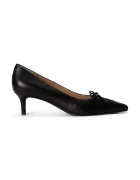 Lauren Ralph Lauren обувки с ток от кожа Adrienne черни 802P06371001