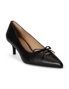 Lauren Ralph Lauren обувки с ток от кожа Adrienne черни 802P06371001