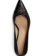 Lauren Ralph Lauren обувки с ток от кожа Adrienne черни 802P06371001