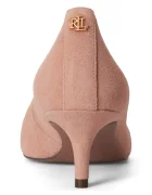 Lauren Ralph Lauren обувки с ток от кожа Adrienne розови 802755524012