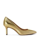 Lauren Ralph Lauren обувки с ток от кожа Lanette златни 802978205002