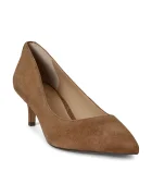 Lauren Ralph Lauren обувки с ток от велур Adrienne кафяви 802755524013