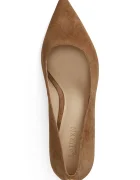 Lauren Ralph Lauren обувки с ток от велур Adrienne кафяви 802755524013