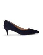 Lauren Ralph Lauren обувки с ток от велур Adrienne тъмносини 802P17691001