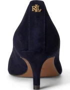 Lauren Ralph Lauren обувки с ток от велур Adrienne тъмносини 802P17691001