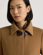 Lauren Ralph Lauren палто дамско с вълна кафяво 297P23444