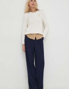 Lauren Ralph Lauren Памучен пуловер Lauren Ralph в бежово 200932223