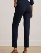 Lauren Ralph Lauren панталон slim fit дамски с вискоза тъмносин 200B22288