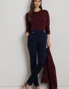 Lauren Ralph Lauren Панталон в тъмносиньо със стандартна кройка със стандартна талия 200980023