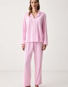 Lauren Ralph Lauren пижама дамска от памук розова I818702