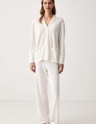 Lauren Ralph Lauren пижама дамска с добавен кашмир бежова ILN92543