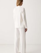 Lauren Ralph Lauren пижама дамска с добавен кашмир бежова ILN92543