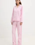 Lauren Ralph Lauren пижама от две части дамска от памук розова ILN92315
