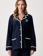 Lauren Ralph Lauren пижама от две части дамска от памук тъмносиня ILN92568
