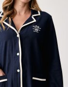 Lauren Ralph Lauren пижама от две части дамска от памук тъмносиня ILN92568