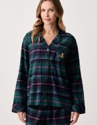 Lauren Ralph Lauren пижама от две части дамска с памук зелена ILN92551F