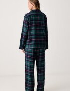 Lauren Ralph Lauren пижама от две части дамска с памук зелена ILN92551F