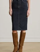Lauren Ralph Lauren пола тип молив от деним синя 200P14644