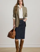 Lauren Ralph Lauren пола тип молив от деним синя 200P14644