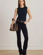 Lauren Ralph Lauren поло дамско с добавена коприна тъмносиньо 200P14537
