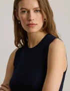 Lauren Ralph Lauren поло дамско с добавена коприна тъмносиньо 200P14537