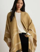 Lauren Ralph Lauren пончо дамско с вълна бежово 454P23618