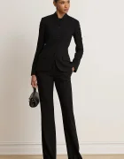 Lauren Ralph Lauren прав панталон дамски черен със стандартна талия 200P08857