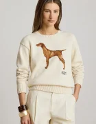 Lauren Ralph Lauren пуловер дамски от памук бежов 200P14120