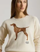 Lauren Ralph Lauren пуловер дамски от памук бежов 200P14120